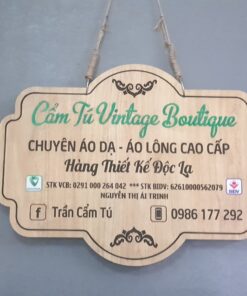 Biển quảng cáo gỗ