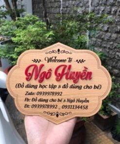 Biển quảng cáo gỗ